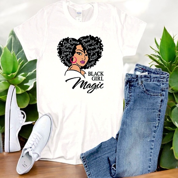 Black Girl Magic Graphic Tee Shirt - Picture 16 of 16